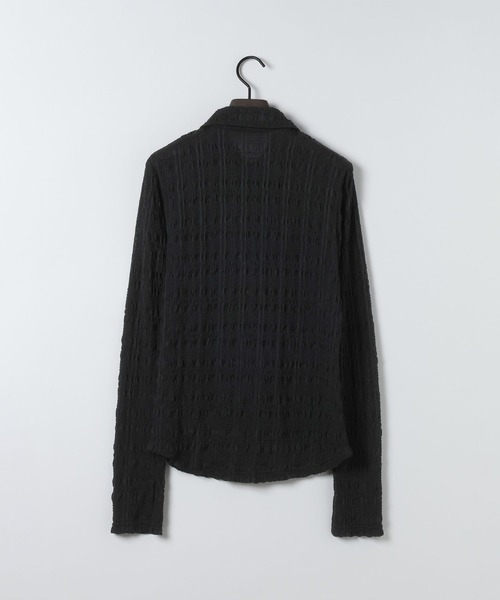 eL(エル)の「【eL】Cut Sleek Shirt/668747(シャツ/ブラウス・レディース・ブラック/オフホワイト・FREE)」の18枚目の写真
