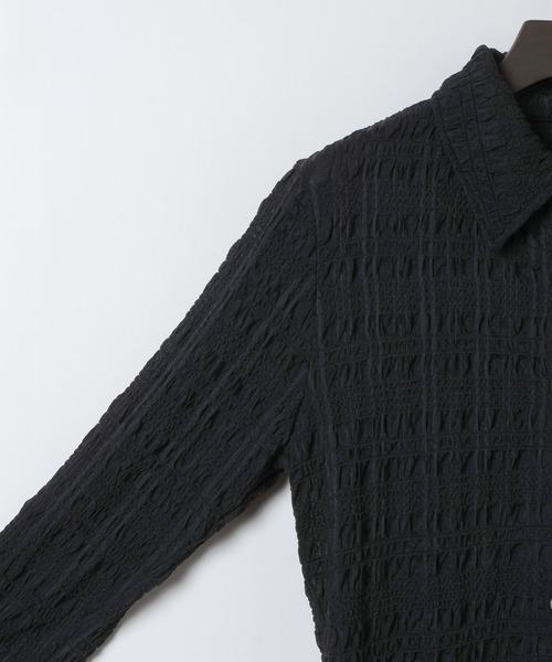 eL(エル)の「【eL】Cut Sleek Shirt/668747(シャツ/ブラウス・レディース・ブラック/オフホワイト・FREE)」の20枚目の写真