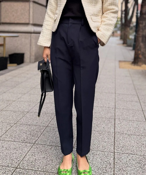 ST.ROONEY（セントルーニー）の「テーパードタックパンツRefine【低身長・小柄女性向け】（スラックス・レディース・ブラック/ホワイト/ピンク/ネイビー/ベージュ・XS）」の13枚目の写真
