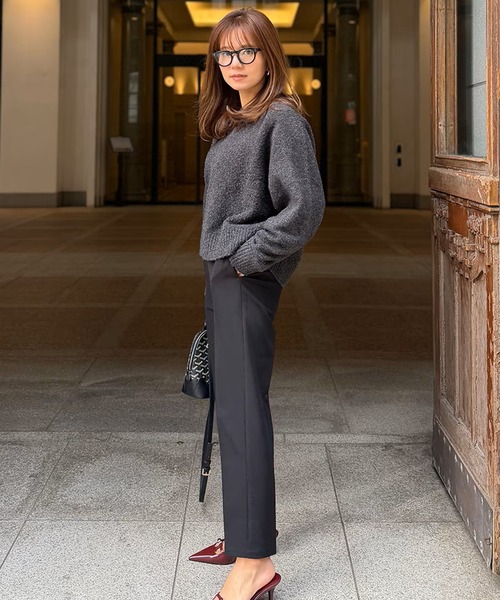 ST.ROONEY（セントルーニー）の「テーパードタックパンツRefine【低身長・小柄女性向け】（スラックス・レディース・ブラック/ホワイト/ピンク/ネイビー/ベージュ・XS）」の15枚目の写真