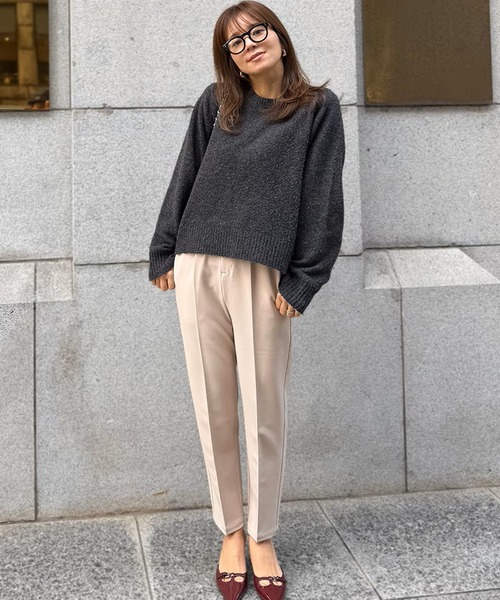 ST.ROONEY（セントルーニー）の「テーパードタックパンツRefine【低身長・小柄女性向け】（スラックス・レディース・ブラック/ホワイト/ピンク/ネイビー/ベージュ・XS）」の19枚目の写真