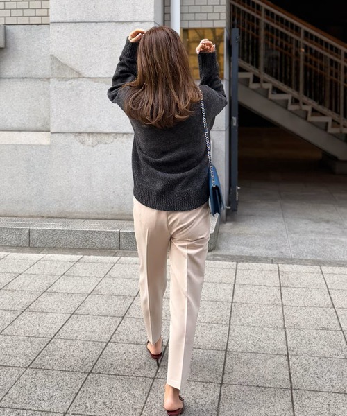 ST.ROONEY（セントルーニー）の「テーパードタックパンツRefine【低身長・小柄女性向け】（スラックス・レディース・ブラック/ホワイト/ピンク/ネイビー/ベージュ・XS）」の21枚目の写真
