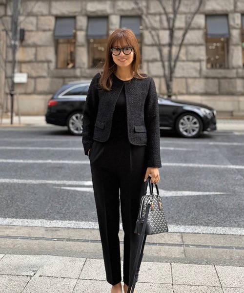 ST.ROONEY（セントルーニー）の「テーパードタックパンツRefine【低身長・小柄女性向け】（スラックス・レディース・ブラック/ホワイト/ピンク/ネイビー/ベージュ・XS）」の10枚目の写真