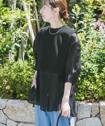 ITEMS URBANRESEARCH | ニットベストドッキングシャツ(シャツ/ブラウス)