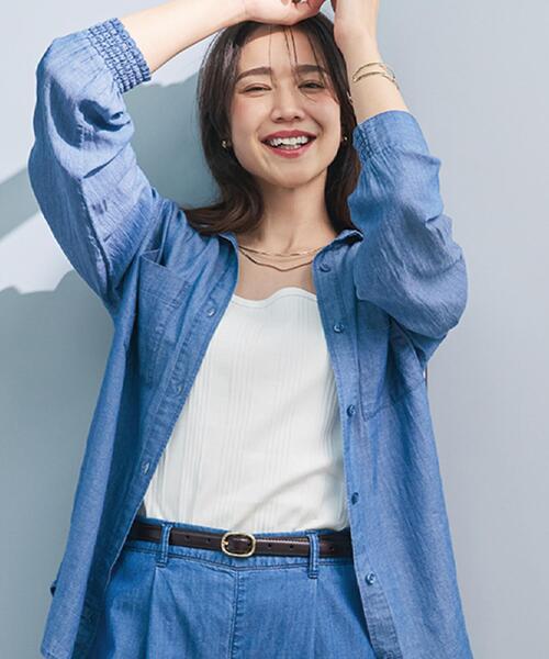 ノーウォス Chambray shirt デニムシャツ 長袖 青 ブルー ■OS U.S. Navy Chambray Shirt - The J. Peterman Company