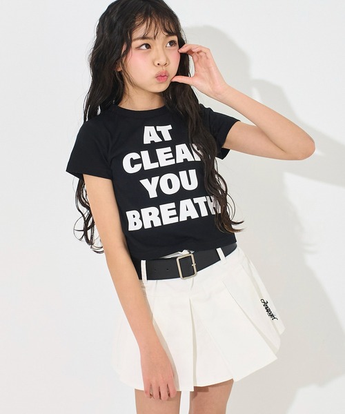 ANAP GiRL(アナップガール)の「メッセージロゴ ミニ Tシャツ(Tシャツ/カットソー・キッズ・ブラック/ホワイト/イエロー・S/XS/M)」の19枚目の写真