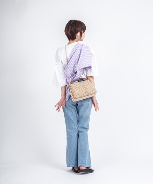 GIANNI CHIARINI(ジャンニ キアリーニ)の「【GIANNI CHIARINI/ジャンニキアリーニ】2WAY ストロー素材ハンドバッグ レザーハンドル かごバッグ(かごバッグ・レディース・ベージュ/ナチュラル・FREE)」の21枚目の写真