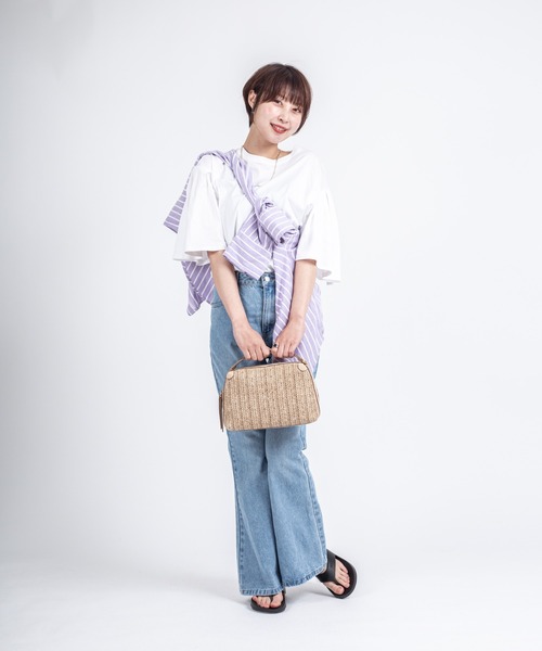 GIANNI CHIARINI(ジャンニ キアリーニ)の「【GIANNI CHIARINI/ジャンニキアリーニ】2WAY ストロー素材ハンドバッグ レザーハンドル かごバッグ(かごバッグ・レディース・ベージュ/ナチュラル・FREE)」の20枚目の写真