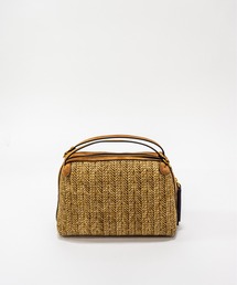 GIANNI CHIARINI（ジャンニ キアリーニ）の「【GIANNI CHIARINI/ジャンニキアリーニ】2WAY ストロー素材ハンドバッグ レザーハンドル　かごバッグ（かごバッグ）」