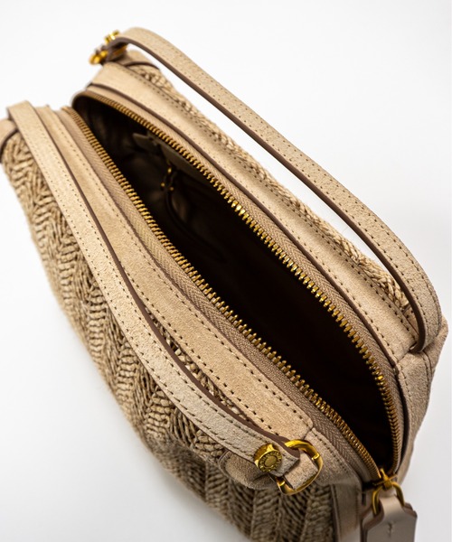 GIANNI CHIARINI(ジャンニ キアリーニ)の「【GIANNI CHIARINI/ジャンニキアリーニ】2WAY ストロー素材ハンドバッグ レザーハンドル かごバッグ(かごバッグ・レディース・ベージュ/ナチュラル・FREE)」の13枚目の写真