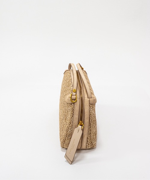 GIANNI CHIARINI(ジャンニ キアリーニ)の「【GIANNI CHIARINI/ジャンニキアリーニ】2WAY ストロー素材ハンドバッグ レザーハンドル かごバッグ(かごバッグ・レディース・ベージュ/ナチュラル・FREE)」の6枚目の写真