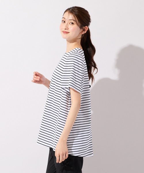 Rose Tiara(ローズティアラ)の「【接触冷感/UVカット】レイヤード風バックリボンカットソー(Tシャツ/カットソー・レディース・オフホワイト・40/42/46)」の6枚目の写真