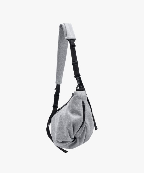 美品　Côte&Ciel コートエシエル　グレー メッセンジャーバッグ cote&ciel/コートエシエル】 Orne Woven Concrete Grey（ショルダー