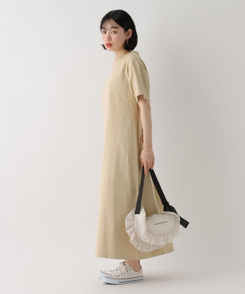 BAYFLOW（ベイフロー）の「［WEB限定]機能性カットTシャツワンピース（ワンピース・レディース・ベージュ/ライトグレー/ブラック/オフホワイト・MEDIUM/SMALL）」の16枚目の写真