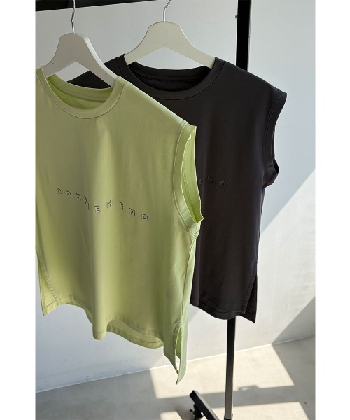 marjour(マージュール)の「3D Logo French Sleeve Tee(Tシャツ/カットソー・レディース・イエロー/グレー・M)」の6枚目の写真