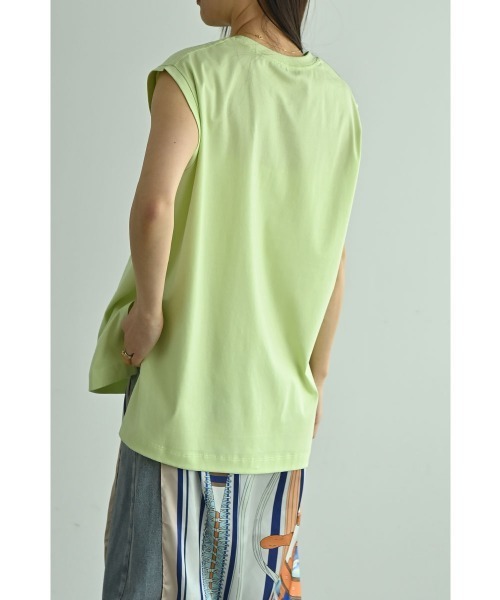 marjour(マージュール)の「3D Logo French Sleeve Tee(Tシャツ/カットソー・レディース・イエロー/グレー・M)」の9枚目の写真