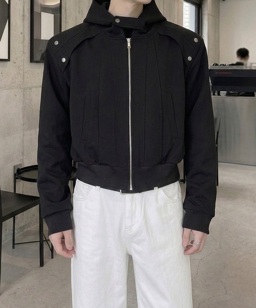 Otte（オッテ）の「アーバンエッジジップアップパーカー（パーカー・メンズ・グレー/ブラック・LARGE/MEDIUM）」の13枚目の写真