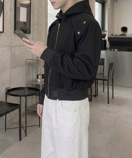 Otte（オッテ）の「アーバンエッジジップアップパーカー（パーカー・メンズ・グレー/ブラック・LARGE/MEDIUM）」の14枚目の写真