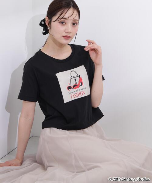 PROPORTION BODY DRESSING（プロポーションボディドレッシング）の「【プラダを着た悪魔コラボ】フロントプリントコンパクトＴシャツ / 1216160506（Tシャツ/カットソー・レディース・ブラック/ブラウン系その他/ホワイト・FREE）」の5枚目の写真