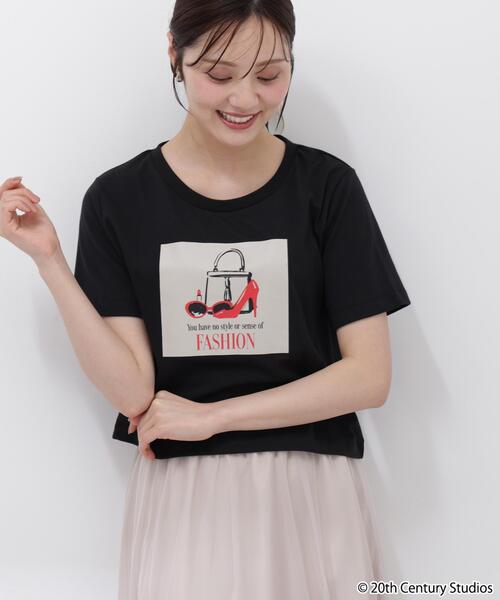 PROPORTION BODY DRESSING（プロポーションボディドレッシング）の「【プラダを着た悪魔コラボ】フロントプリントコンパクトＴシャツ / 1216160506（Tシャツ/カットソー・レディース・ブラック/ブラウン系その他/ホワイト・FREE）」の6枚目の写真