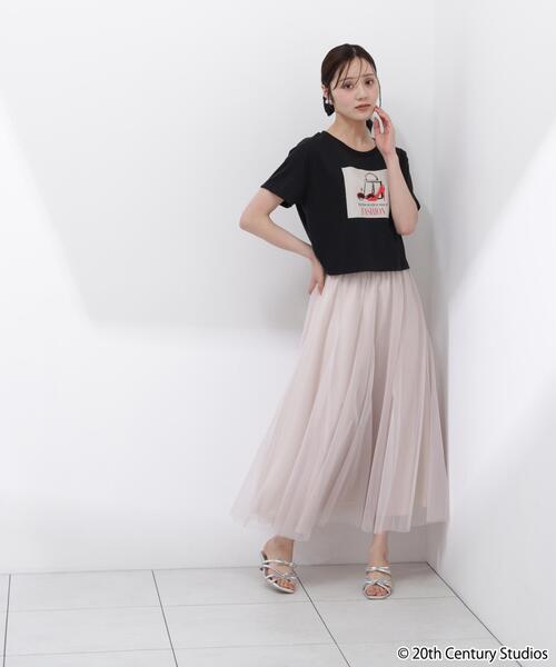 PROPORTION BODY DRESSING（プロポーションボディドレッシング）の「【プラダを着た悪魔コラボ】フロントプリントコンパクトＴシャツ / 1216160506（Tシャツ/カットソー・レディース・ブラック/ブラウン系その他/ホワイト・FREE）」の7枚目の写真