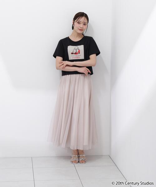 PROPORTION BODY DRESSING（プロポーションボディドレッシング）の「【プラダを着た悪魔コラボ】フロントプリントコンパクトＴシャツ / 1216160506（Tシャツ/カットソー・レディース・ブラック/ブラウン系その他/ホワイト・FREE）」の8枚目の写真