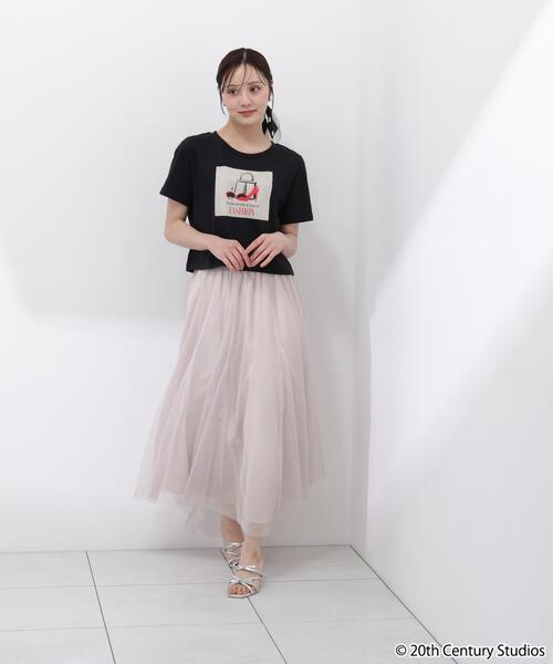 PROPORTION BODY DRESSING（プロポーションボディドレッシング）の「【プラダを着た悪魔コラボ】フロントプリントコンパクトＴシャツ / 1216160506（Tシャツ/カットソー・レディース・ブラック/ブラウン系その他/ホワイト・FREE）」の9枚目の写真