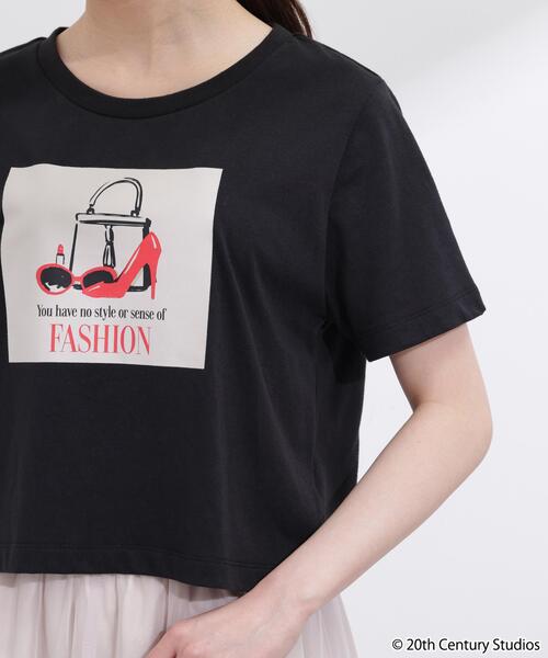 PROPORTION BODY DRESSING（プロポーションボディドレッシング）の「【プラダを着た悪魔コラボ】フロントプリントコンパクトＴシャツ / 1216160506（Tシャツ/カットソー・レディース・ブラック/ブラウン系その他/ホワイト・FREE）」の14枚目の写真