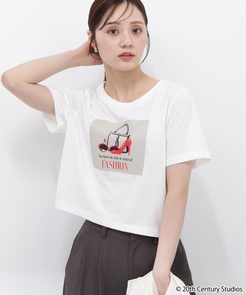 PROPORTION BODY DRESSING（プロポーションボディドレッシング）の「【プラダを着た悪魔コラボ】フロントプリントコンパクトＴシャツ / 1216160506（Tシャツ/カットソー・レディース・ブラック/ブラウン系その他/ホワイト・FREE）」の17枚目の写真