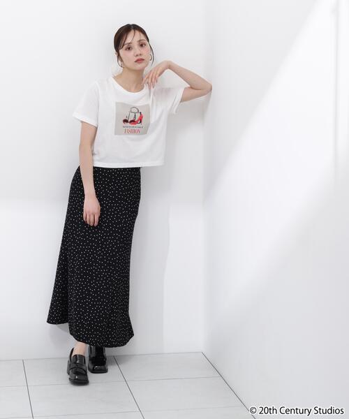 PROPORTION BODY DRESSING（プロポーションボディドレッシング）の「【プラダを着た悪魔コラボ】フロントプリントコンパクトＴシャツ / 1216160506（Tシャツ/カットソー・レディース・ブラック/ブラウン系その他/ホワイト・FREE）」の19枚目の写真