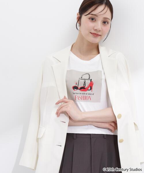PROPORTION BODY DRESSING（プロポーションボディドレッシング）の「【プラダを着た悪魔コラボ】フロントプリントコンパクトＴシャツ / 1216160506（Tシャツ/カットソー・レディース・ブラック/ブラウン系その他/ホワイト・FREE）」の20枚目の写真