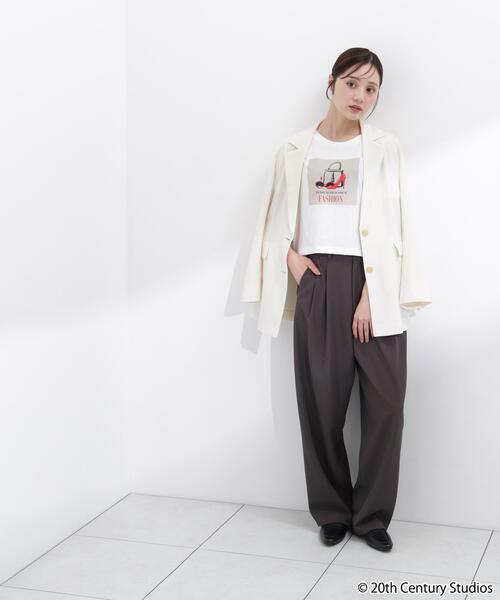 PROPORTION BODY DRESSING（プロポーションボディドレッシング）の「【プラダを着た悪魔コラボ】フロントプリントコンパクトＴシャツ / 1216160506（Tシャツ/カットソー・レディース・ブラック/ブラウン系その他/ホワイト・FREE）」の21枚目の写真