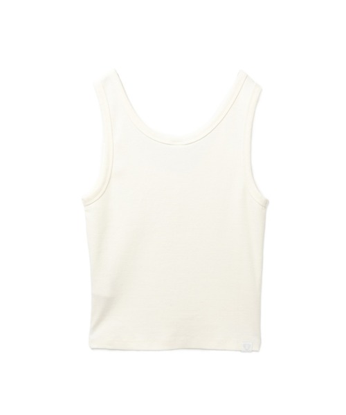 A BATHING APE（アベイシングエイプ）の「RIB POINTELLE CAMISOLE #2（タンクトップ・レディース・ピンク/アイボリー/グレー・SMALL/X-SMALL）」の4枚目の写真