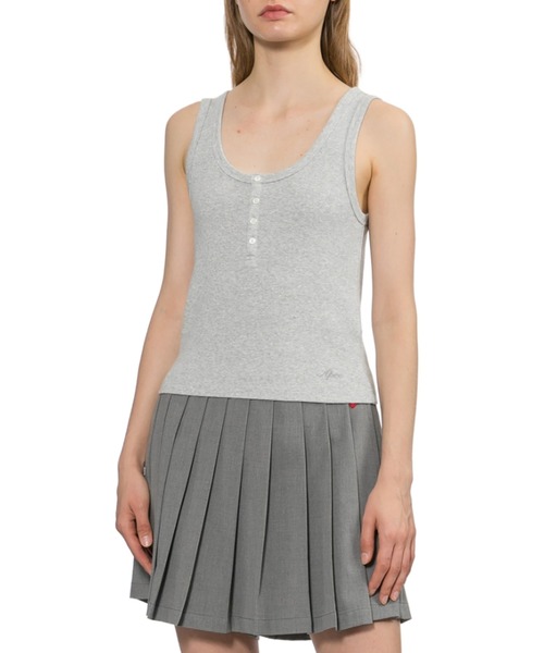 A BATHING APE（アベイシングエイプ）の「RIB POINTELLE CAMISOLE #2（タンクトップ・レディース・ピンク/アイボリー/グレー・SMALL/X-SMALL）」の8枚目の写真