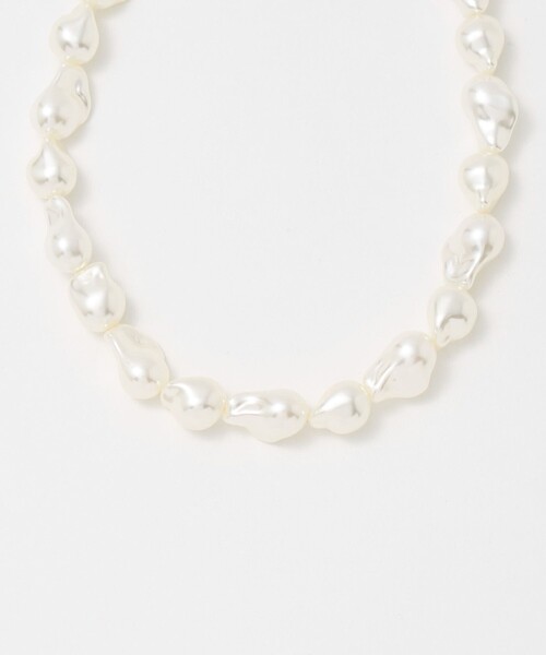 BEAUTY&YOUTH UNITED ARROWS（ビューティーアンドユースユナイテッドアローズ）の「バロックパールモチーフ ネックレス（ネックレス・レディース・オフホワイト・FREE）」の6枚目の写真
