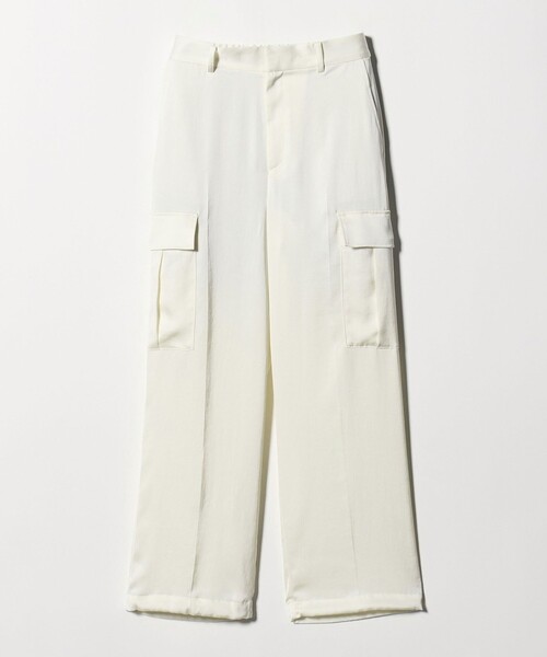 UNITED ARROWS(ユナイテッドアローズ)の「サテン クリーン ポケット パンツ OFF WHITE ‐ウォッシャブル‐(カーゴパンツ・レディース・オフホワイト・36/34/38)」の8枚目の写真