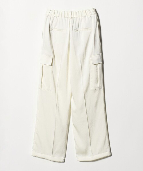 UNITED ARROWS(ユナイテッドアローズ)の「サテン クリーン ポケット パンツ OFF WHITE ‐ウォッシャブル‐(カーゴパンツ・レディース・オフホワイト・36/34/38)」の9枚目の写真