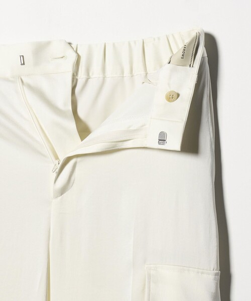 UNITED ARROWS(ユナイテッドアローズ)の「サテン クリーン ポケット パンツ OFF WHITE ‐ウォッシャブル‐(カーゴパンツ・レディース・オフホワイト・36/34/38)」の14枚目の写真