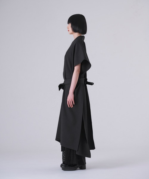 狐独（コドク）の「キモノオビロングジレ/SETUP対応（ベスト・メンズ・ブラック/ライトグレー・LARGE/MEDIUM）」の21枚目の写真