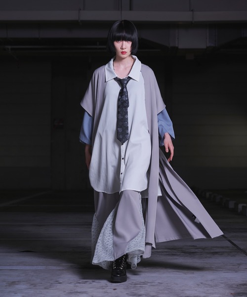 狐独（コドク）の「キモノオビロングジレ/SETUP対応（ベスト・メンズ・ブラック/ライトグレー・LARGE/MEDIUM）」の9枚目の写真