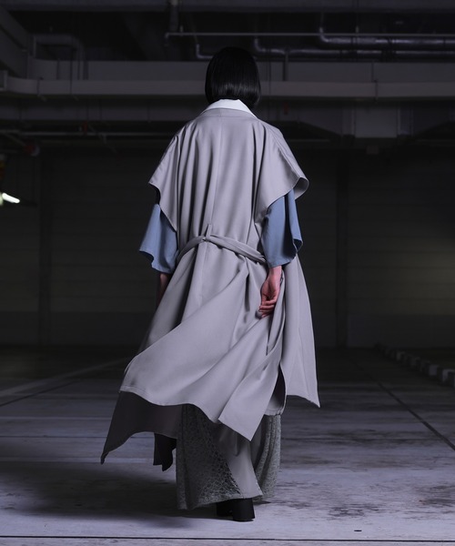 狐独（コドク）の「キモノオビロングジレ/SETUP対応（ベスト・メンズ・ブラック/ライトグレー・LARGE/MEDIUM）」の10枚目の写真