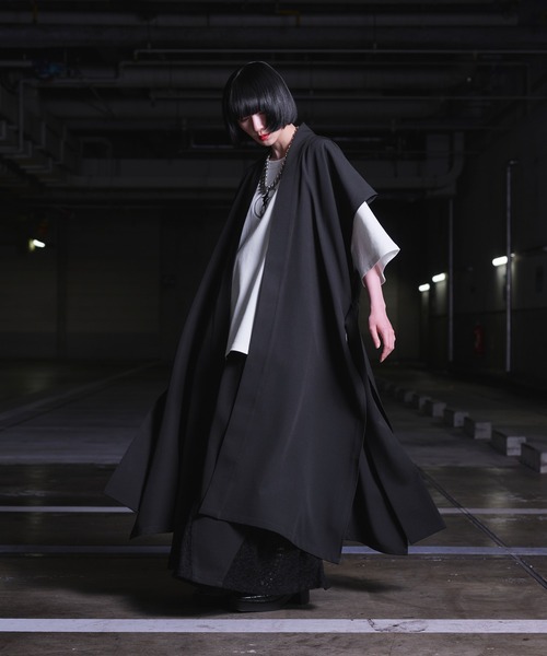 狐独（コドク）の「キモノオビロングジレ/SETUP対応（ベスト・メンズ・ブラック/ライトグレー・LARGE/MEDIUM）」の5枚目の写真