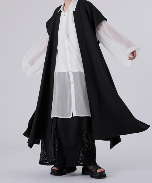 狐独（コドク）の「キモノオビロングジレ/SETUP対応（ベスト・メンズ・ブラック/ライトグレー・LARGE/MEDIUM）」の14枚目の写真