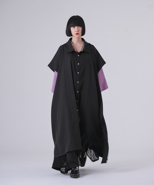 狐独（コドク）の「キモノオビロングジレ/SETUP対応（ベスト・メンズ・ブラック/ライトグレー・LARGE/MEDIUM）」の11枚目の写真
