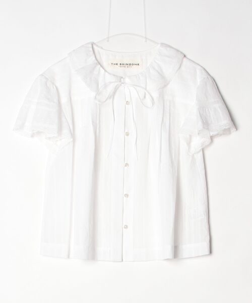 THE SHINZONE(ザ シンゾーン)の「LACE BLOUSE 26MMSBL08(シャツ/ブラウス・レディース・ホワイト・34/36)」の1枚目の写真
