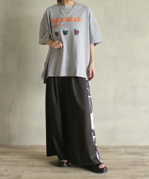 BIZ CREEK(ビズクリーク)の「BIZCREEKロゴT(Tシャツ/カットソー・レディース・グレー/ブラック/ホワイト/ピンク・FREE)」の9枚目の写真