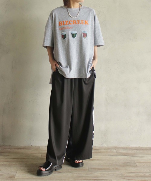 BIZ CREEK(ビズクリーク)の「BIZCREEKロゴT(Tシャツ/カットソー・レディース・グレー/ブラック/ホワイト/ピンク・FREE)」の10枚目の写真