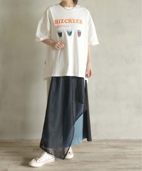 BIZ CREEK(ビズクリーク)の「BIZCREEKロゴT(Tシャツ/カットソー・レディース・グレー/ブラック/ホワイト/ピンク・FREE)」の17枚目の写真