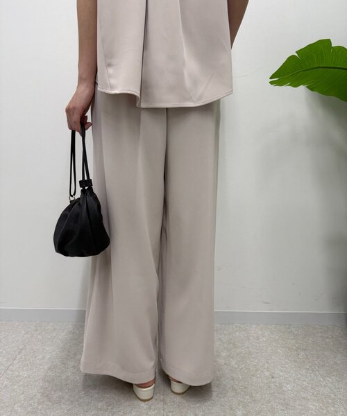 Jena espace merveilleux（ジェナ　エスパスメルヴェイユ）の「スキッパーセットアップ（ワンピース・レディース・ベージュ/チャコールグレー・FREE）」の13枚目の写真