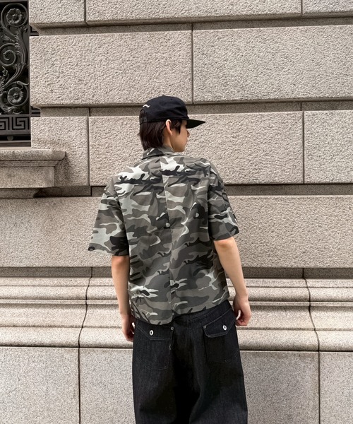 kutir(クティール)の「FIREMAN RIPSTOP NYLON SHIRT/ファイヤーマンリップストップナイロンシャツ(シャツ/ブラウス・メンズ・カーキ/ブラック・MEDIUM/LARGE)」の15枚目の写真